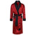 Gable men's smoking jacket in red paisley – long smoking robe for men